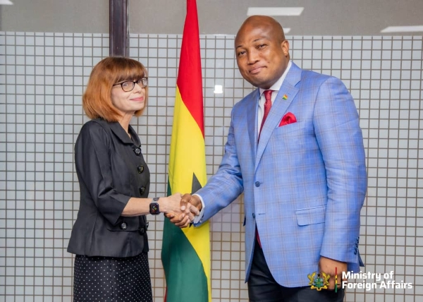 MP for North Tongu holds a meeting with the Australian High Commissioner to Ghana