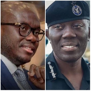 Godfred Dame and the IGP George Dampare
