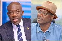Azar (R) has taken on Oppong Nkrumah over suit against Chief Justice on legal vacation