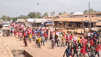 The demonstration was staged by Forum for Accountability of Sefwi Cocoa Farmers on Feb 19