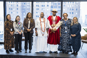 ChiChi Aniagolu-Okoye with speakers from the event