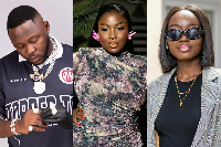 From L to R: Medikal, MC Yaa Yeboah and Tilly Akua Nipaa