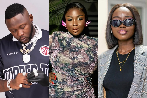 From L to R: Medikal, MC Yaa Yeboah and Tilly Akua Nipaa