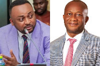 Vincent Ekow Assafuah (L) claimed Chris Boadi-Mensah, doubled his salary without board approval