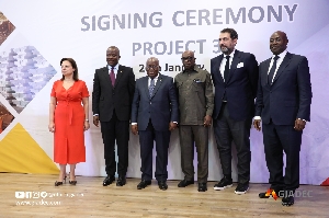 President Akufo-Addo witnessed the signing of the agreements between the two parties