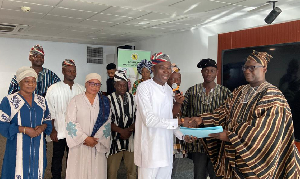 Members of the Gonjaland Youth Association in a photo during the handing over ceremony
