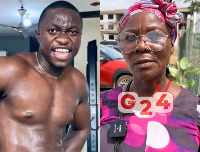 The woman (R) says her son was not involved in Austin's (L) murder