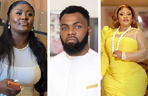 Maame Sika (L), Rev Obofour (Middle) and his wife Queen Ciara (R) Maame Sika (L), Rev Obofour (Middle) and his wife Queen Ciara (R)