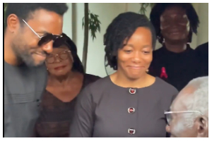 A photo of John Agyekum Kufuor and 2 of the children of the late Nana Konadu Agyeman-Rawlings A photo of John Agyekum Kufuor and 2 of the children of the late Nana Konadu Agyeman-Rawlings