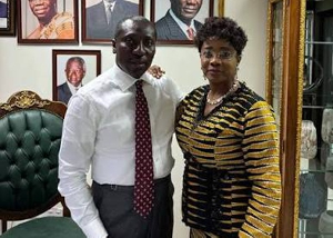 lexander Afenyo-Markin with Cynthia Morrison