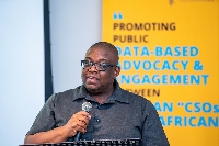 Glen Mpani, political campaigns expert speaking at Data for Governance Alliance gathering