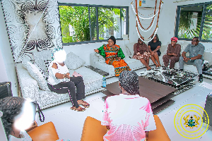 Gender Minister Visits Nana Akua Addo