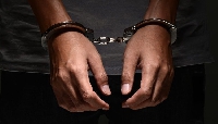 File photo of a man in handcuff