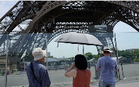 A file photo of the Eiffel tower
