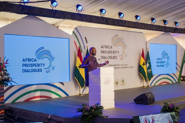 Ralph Mupita, President and CEO of MTN Group speaking at the Africa Prosperity Dialogues in Accra