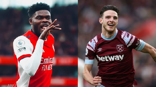 A photo of Declan Rice and Thomas Partey