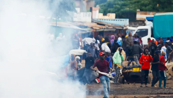 Police used tear gas to disperse crowds