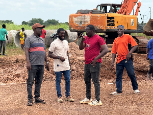 Haruna Abdul Aziz, Mustapha Nafiu, visited the site on October 7, 2025 to assess its progress