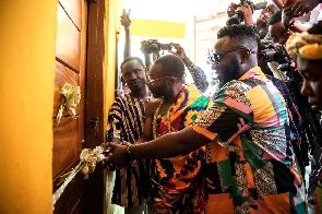 DJ Mensah, others during the commissioning