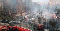 Firefighters have damped down the Cairo film studio after major fire incident