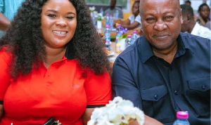 Ruth Dela Seddoh and President Mahama