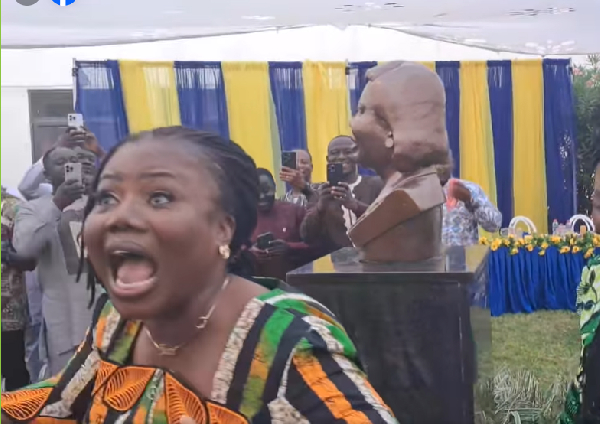 COP Tiwaa Addo-Danquah was shocked to see the bust built in her honour