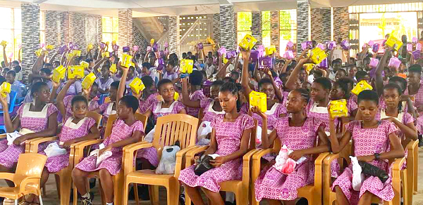 The beneficiary schools included Arctic School, Asonkore M/A School, Pomposo M/A School