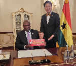 Read the story behind the branded chocolate presented to Mahama in South Korea