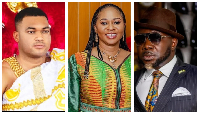 (L-R): Kwadwo Safo Akofena, Sarah Adwoa Safo and Osebo the Zaraman