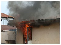 The fire reportedly destroyed more than five houses