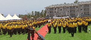 A photo of the Blue Water Guards passing out ceremony