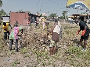 Jesus Company organized a cleanup exercise at Kpong