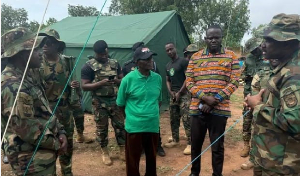 John Kwadwo Gyapong in green lacoste, is the Oti Regional Minister
