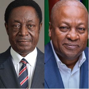 Dr Kwabena Duffuor and John Mahama