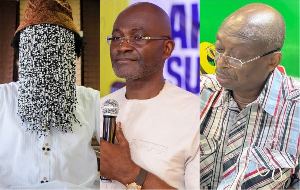 L-R: Anas Aremeyaw Anas, Kennedy Agyapong and Kweku Baako