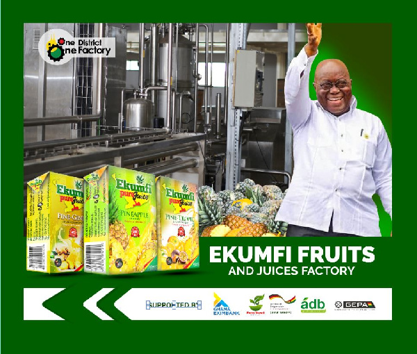 Ekumfi is one of the government One District, One Factory programmes