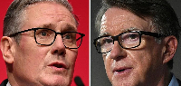 Sir Keir Starmer (L) and Lord Mandelson (R)