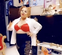 Nana Agradaa rocking her red bra