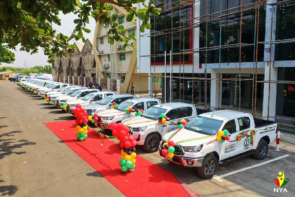 A photo of the pick-up vehicles
