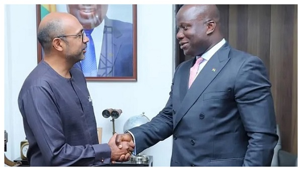 Irchad Razaaly, EU Ambassador to Ghana and Samuel Abu Jinapor, Minister of Lands