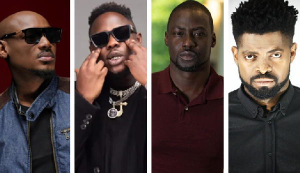 From L to R: 2Baba, Medikal, Chris Attoh and Basketmouth