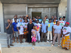 Dr Grace Ayensu Danquah in a group photo with the victims