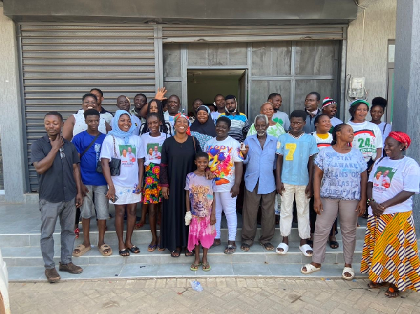 Dr Grace Ayensu Danquah in a group photo with the victims