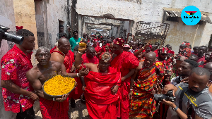 Watch the vibrant display of Ga culture and tradition at the 2024 Homowo Festival