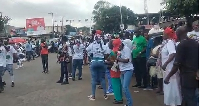 NDC supporters at Komkompe