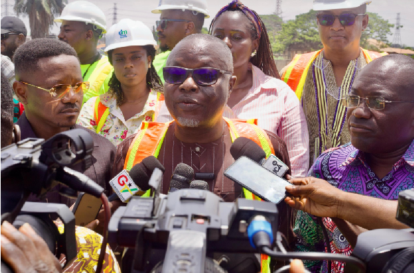 Vincent Asamoah Oppong speaking to the media