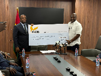 Dzata Group Holdings CEO, Ibrahim Mahama (R) with Deputy Finance Minister Thomas Nyarko Ampem (L)