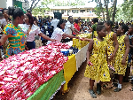 he NGO as part of celebrating the day, presented sanitary pads to the school girls