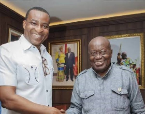 Former President Akufo-Addo and Chairman Wontumi pictured together