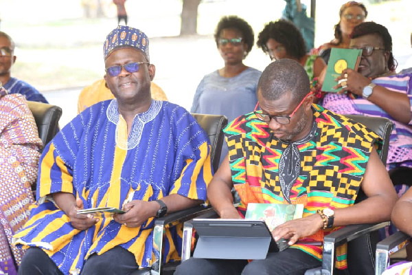 Prof. Amin Alhassan, Director General, GBC with Mr Mark Okraku-Mantey